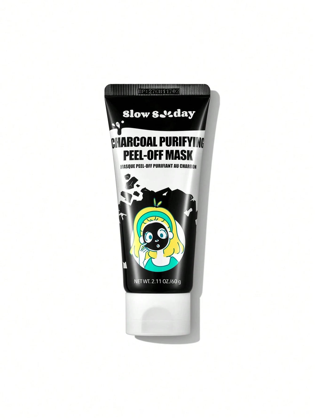 SlowSunday Charcoal Purifying Peel-Off Mask, Face Mask, Black Head Remover, Deep Cleansing, Korean Skincare, K Beauty