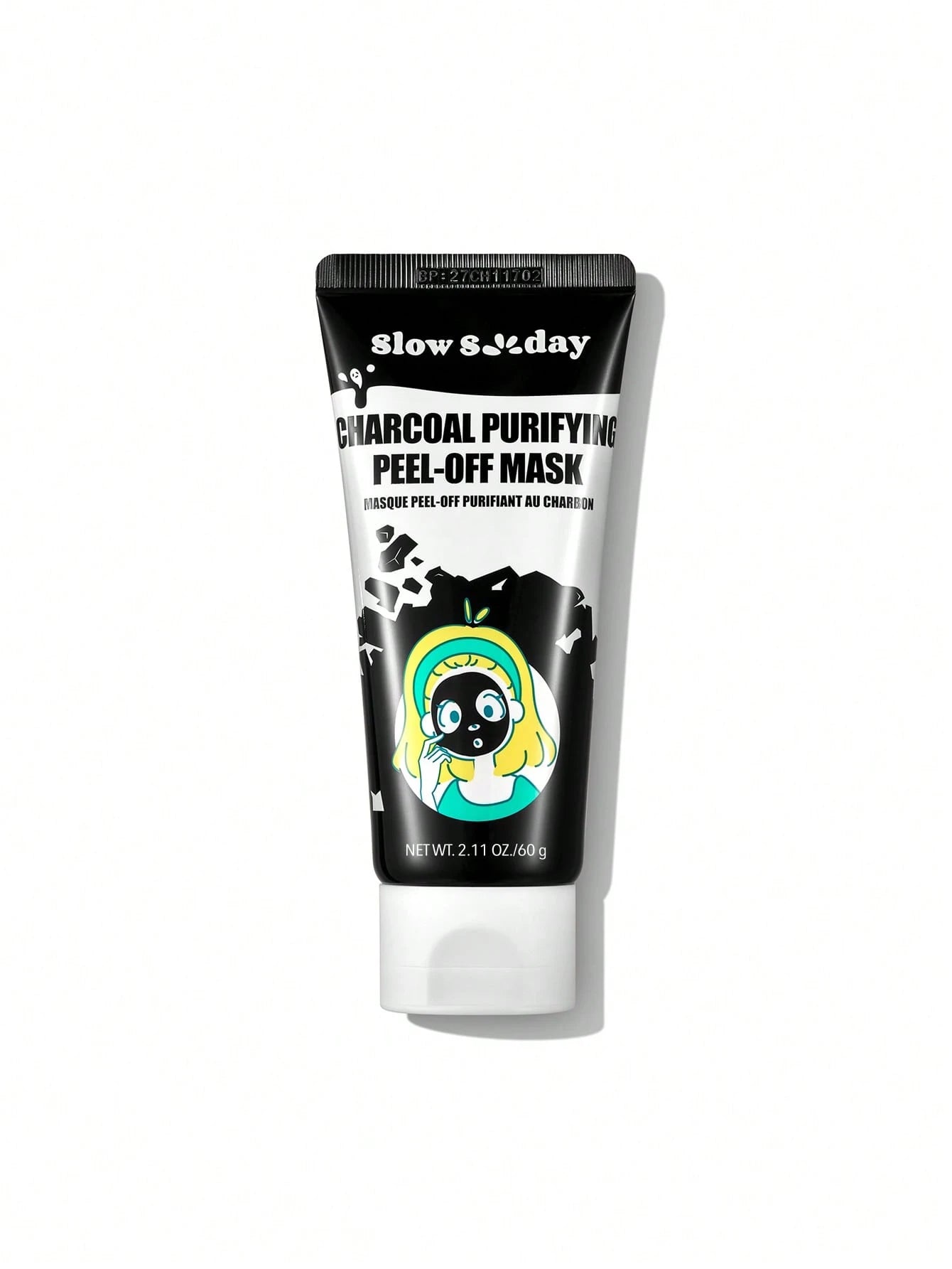 SlowSunday Charcoal Purifying Peel-Off Mask, Face Mask, Black Head Remover, Deep Cleansing, Korean Skincare, K Beauty