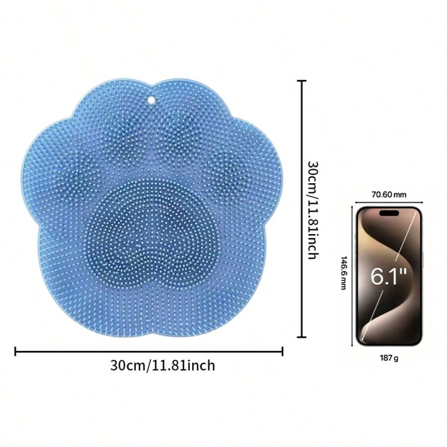 Shower Foot Scrubber - Foot Cleaner, Removes Calluses And Dead Skin, Unisex Foot Massage Mat, Relieves Foot Soreness, No Suction Design