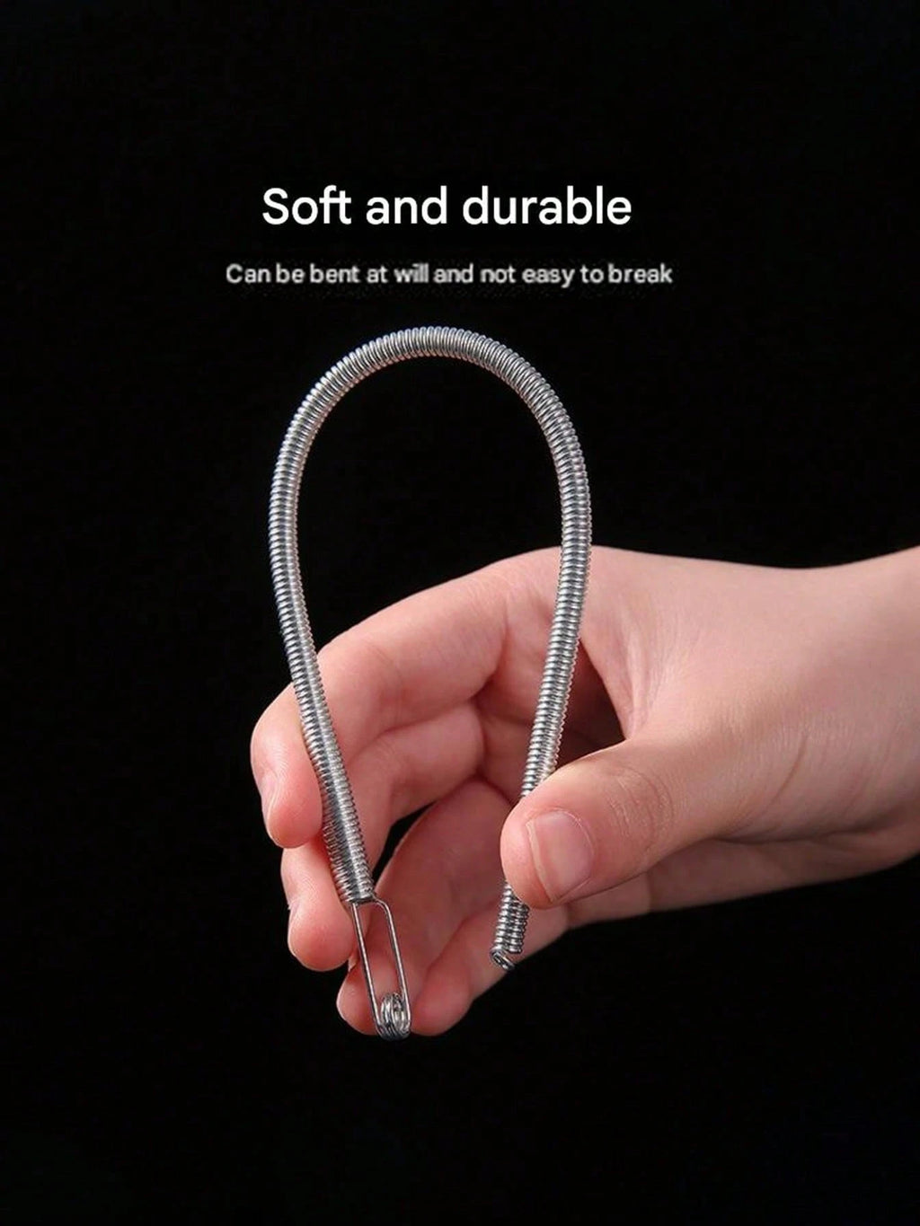 Bendable Guide Tip Drawstring Tool Multifunctional Spring Loaded Inserter For Clothing Elastic Bands