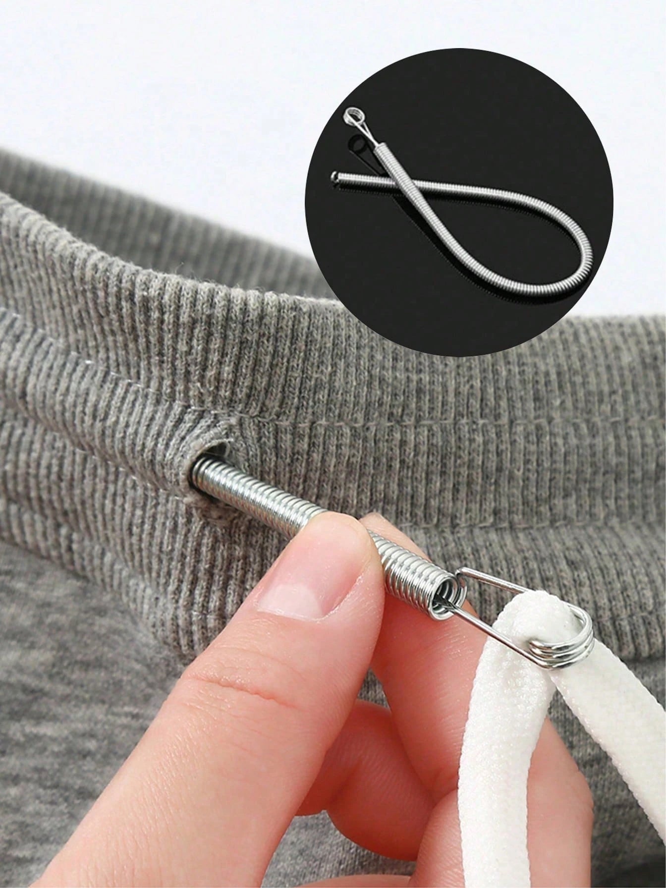Bendable Guide Tip Drawstring Tool Multifunctional Spring Loaded Inserter For Clothing Elastic Bands