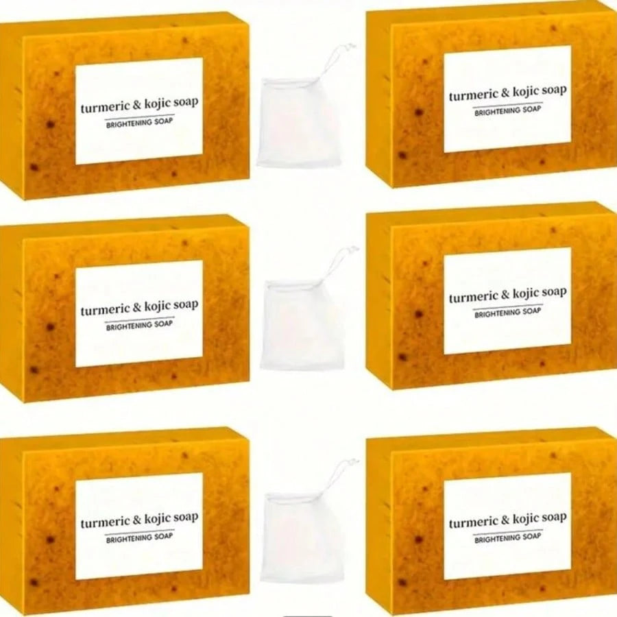 Kojic Turmeric Face Soap, Kojic Soap, Face Cleansing Soap, Turmeric Face And Body Soap, Kojic Face And Body