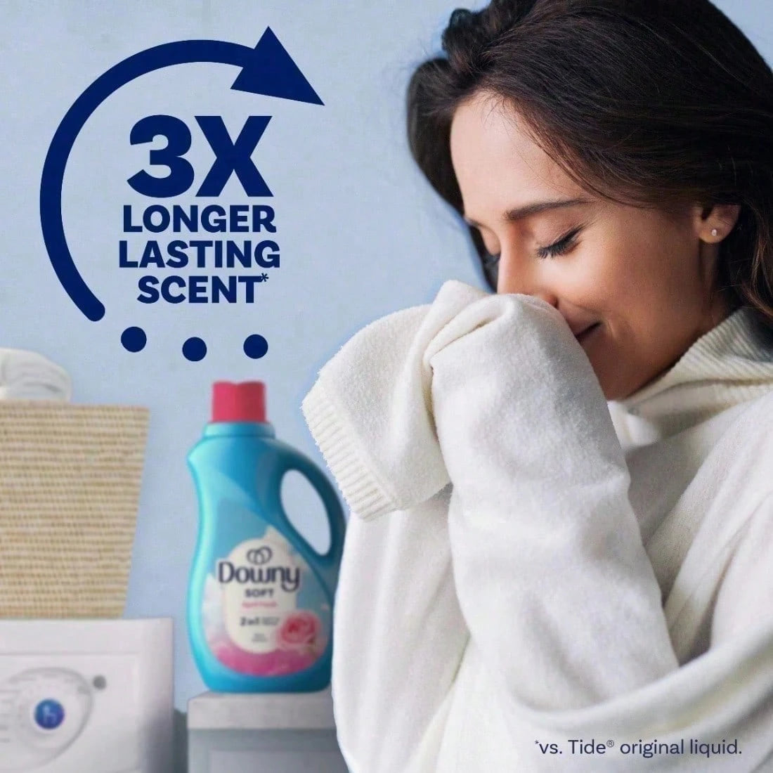 Downy Liquid Fabric Softener, April Fresh Scent, Long-Lasting Freshness With Softness Boost – Reduces Wrinkles, Static,