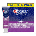 Crest 3D White Advanced Luminous Mint Teeth Whitening Toothpaste, Crest Toothpaste, 3.7 oz Pack of 4