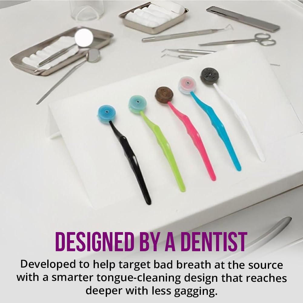 Tung Tongue Cleaning Kit, Tung Brush and Gel, Bad Breath Odor Eliminator, Halitosis Defense, USA Made