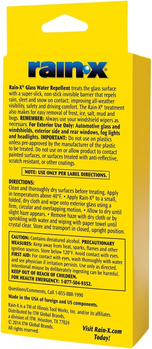 Exterior Glass Treatment To Dramatically Improve Wet Weather Driving Visibility During All Weather Conditions