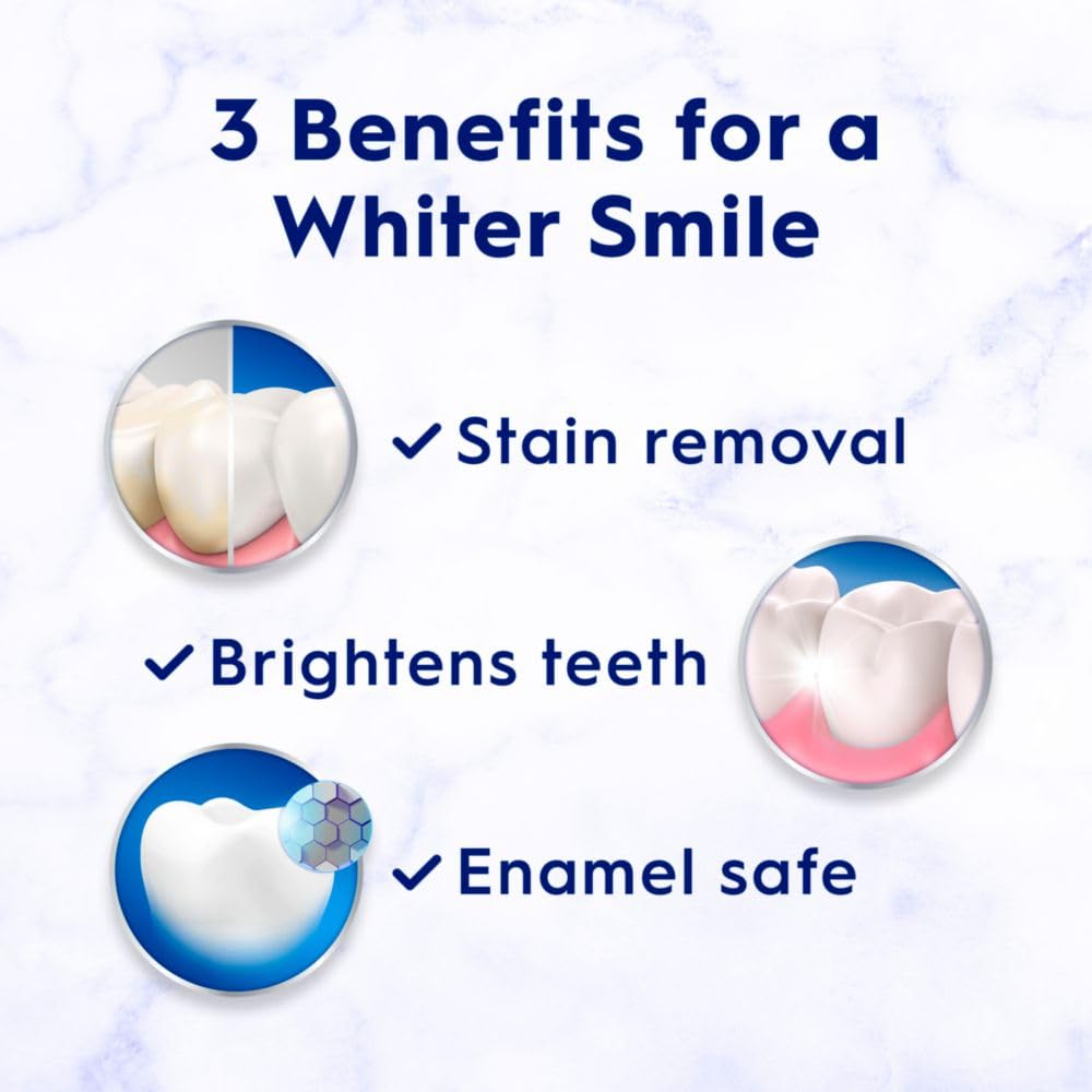 Crest 3D White Advanced Luminous Mint Teeth Whitening Toothpaste, Crest Toothpaste, 3.7 oz Pack of 4