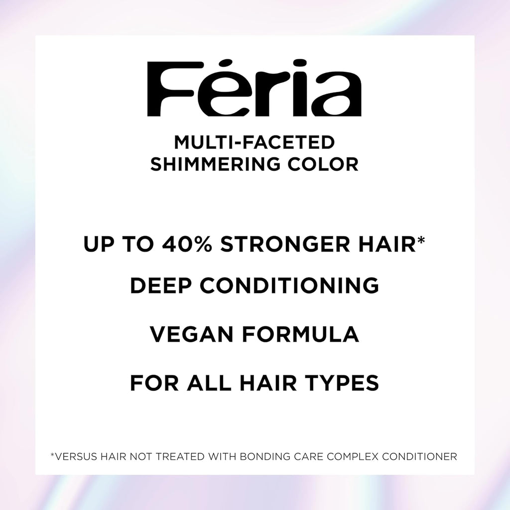 L'Oreal Paris Feria Multi-Faceted Shimmering Permanent Hair Color, B61 Downtown Brown