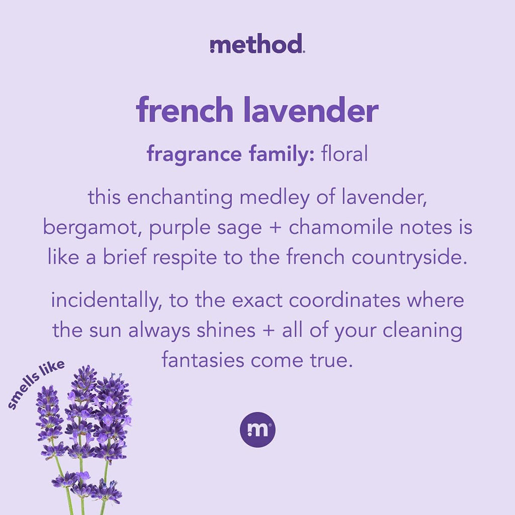 Method All-Purpose Cleaner Spray, French Lavender, Perfect for Most Counters, Tiles and More, 28 Fl Oz,