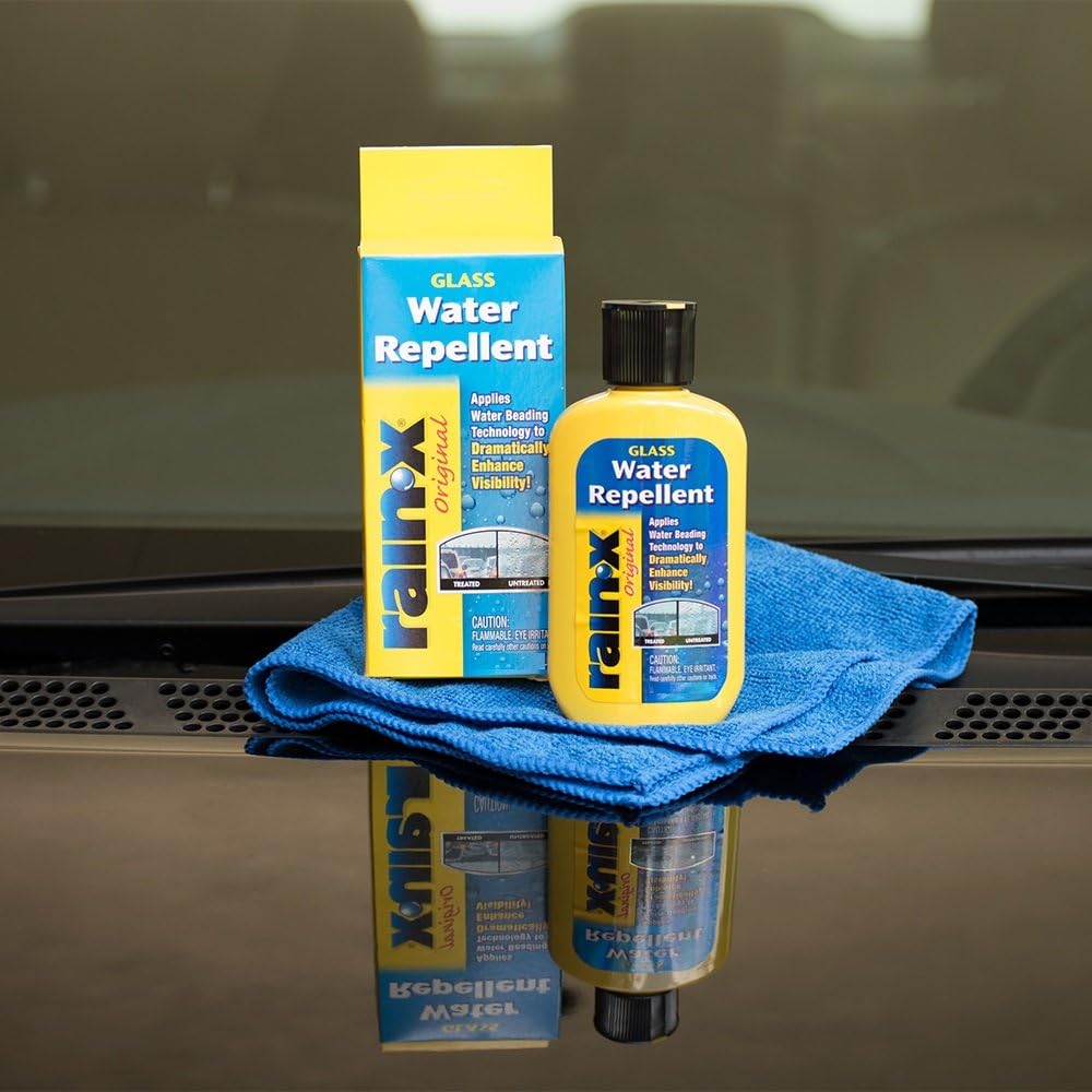 Exterior Glass Treatment To Dramatically Improve Wet Weather Driving Visibility During All Weather Conditions