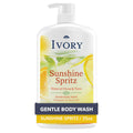 Ivory Body Wash, Designed for the Whole Family, Gentle Formula, Free of Dyes Heavy Perfumes, Parabens & Phthalates, Sunshine Spritz Scent, 35 oz