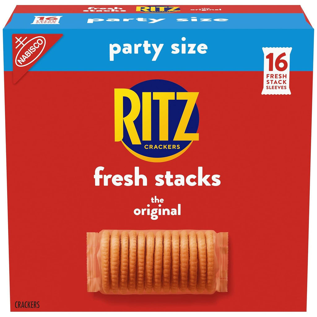 RITZ Fresh Stacks Original Crackers, Party Size, Travel Snacks, 23.7 oz