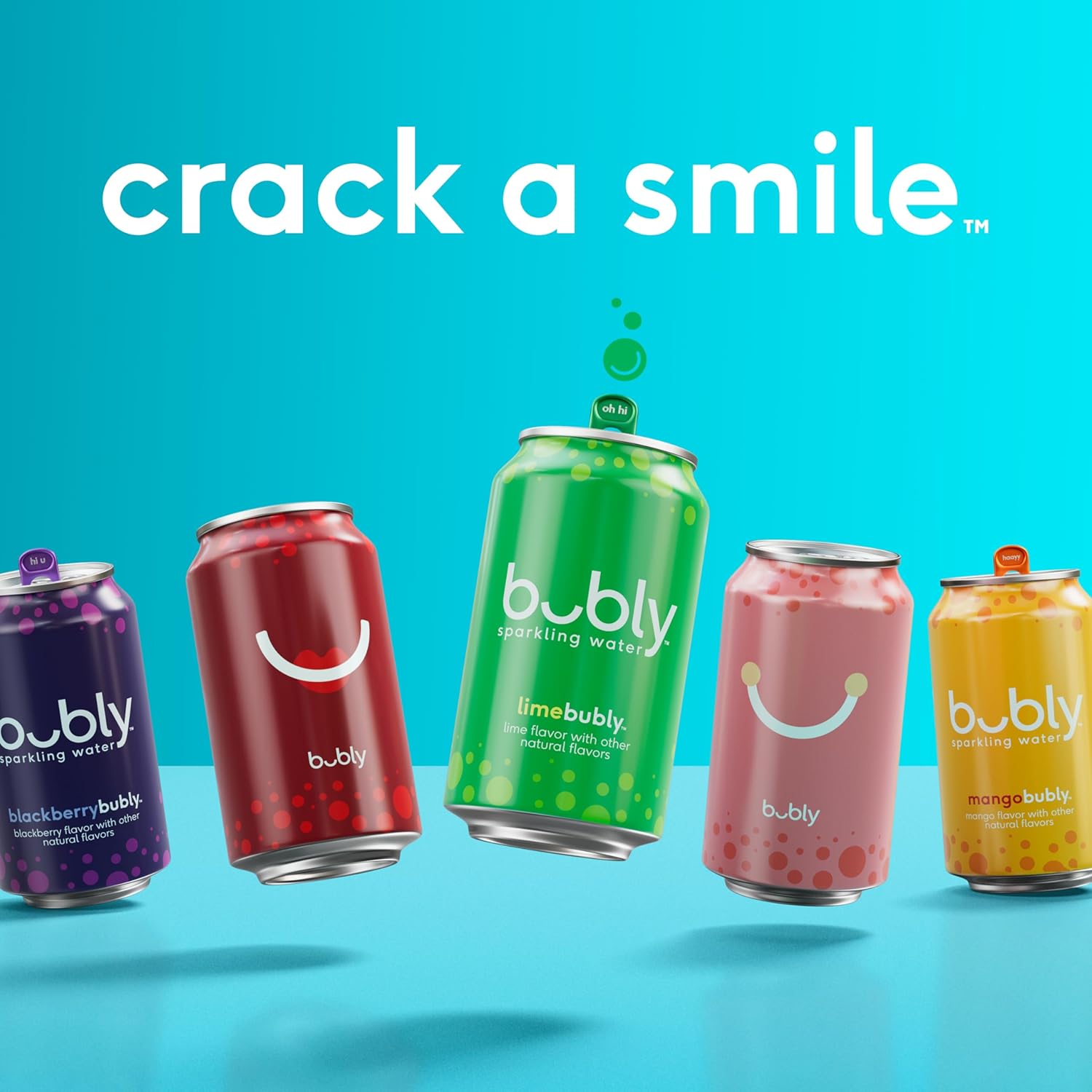 bubly Sparkling Water, Strawberry Sunset, 12 Fl Oz Cans (Pack of 8)