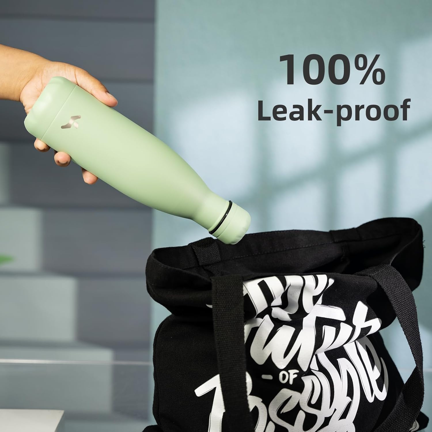 Insulated Water Bottles,12 oz Double Wall Stainless Steel Vacumm Metal Flask for Sports Travel,Macaron Green