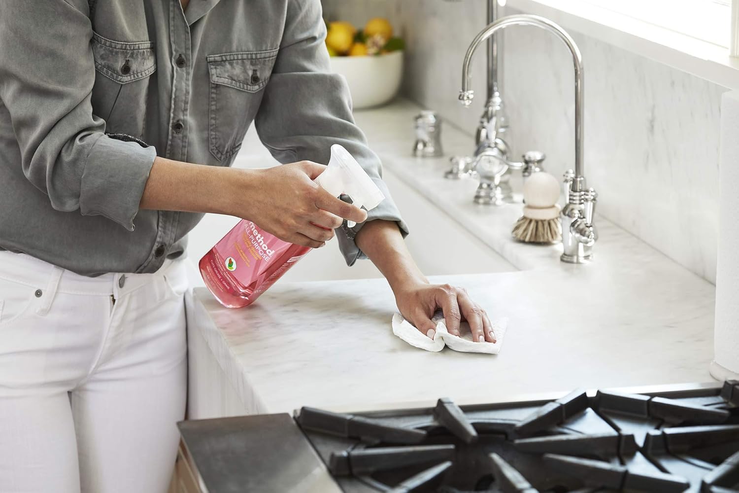 Method All-Purpose Cleaner Spray, French Lavender, Perfect for Most Counters, Tiles and More, 28 Fl Oz,