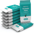 Flushable Adult Toilet Wipes, Fragrance Free, 42 Count (Pack of 8) (Total 336 wipes) (Previously Solimo)