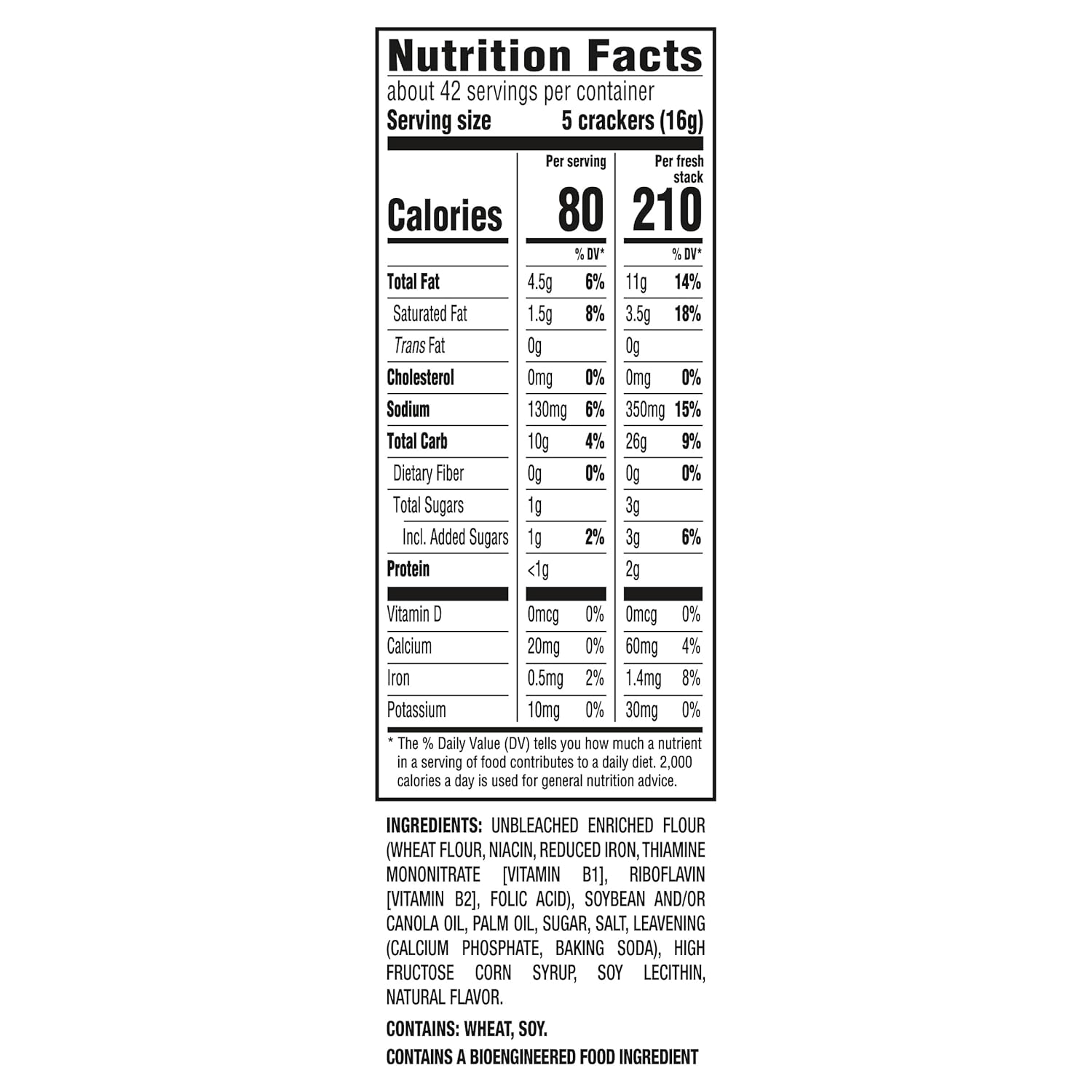 RITZ Fresh Stacks Original Crackers, Party Size, Travel Snacks, 23.7 oz