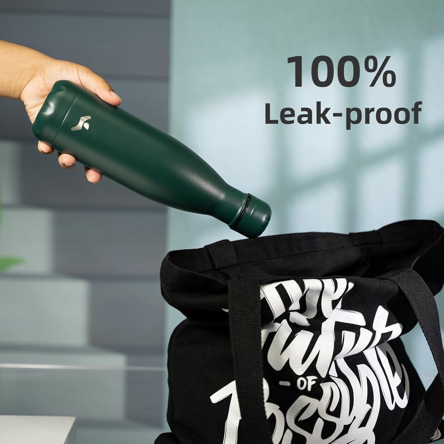 Insulated Water Bottles,12 oz Double Wall Stainless Steel Vacumm Metal Flask for Sports Travel,Army Green