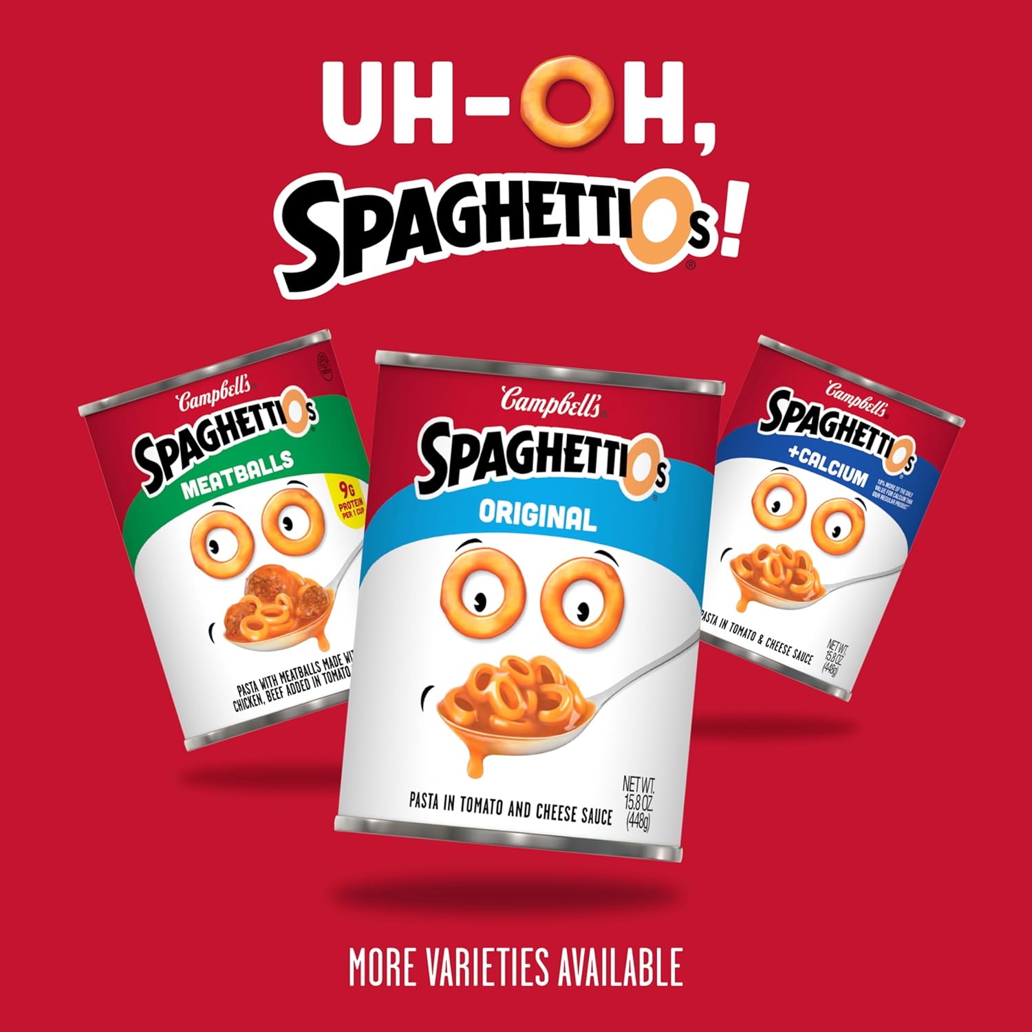 SpaghettiOs Canned Pasta with Chicken Meatballs, 15.6 oz Can