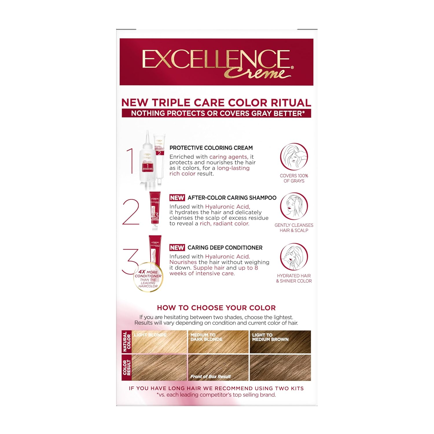 L'Oreal Paris Superior Preference Fade-Defying + Shine Permanent Hair Color, 8 Medium Blonde, Pack of 1, Hair Dye