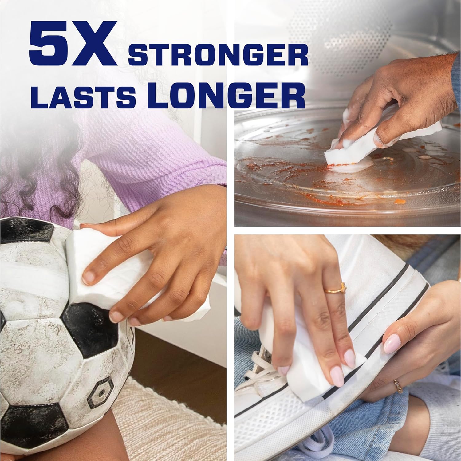Mr. Clean Magic Eraser Sponge, All Purpose Cleaner, Cleaning Scrubber, Wall, Sneaker, Kitchen, Bathroom, Shower Cleaner,