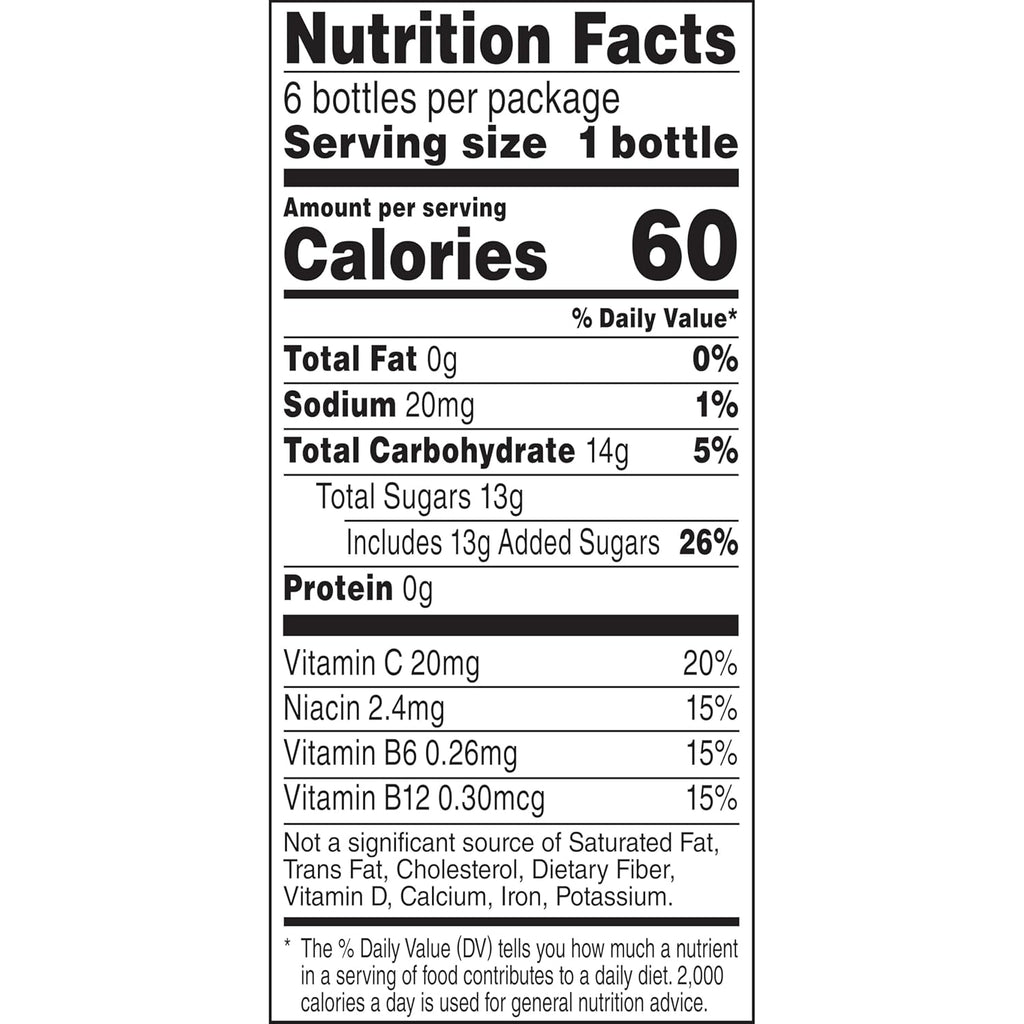 V8 Splash Berry Blend Flavored Beverage, 12 fl oz Bottle (6 Pack)