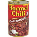 HORMEL Chili Chunky Beef Chili with Beans, No Artificial Ingredients, 15 Oz shipping free