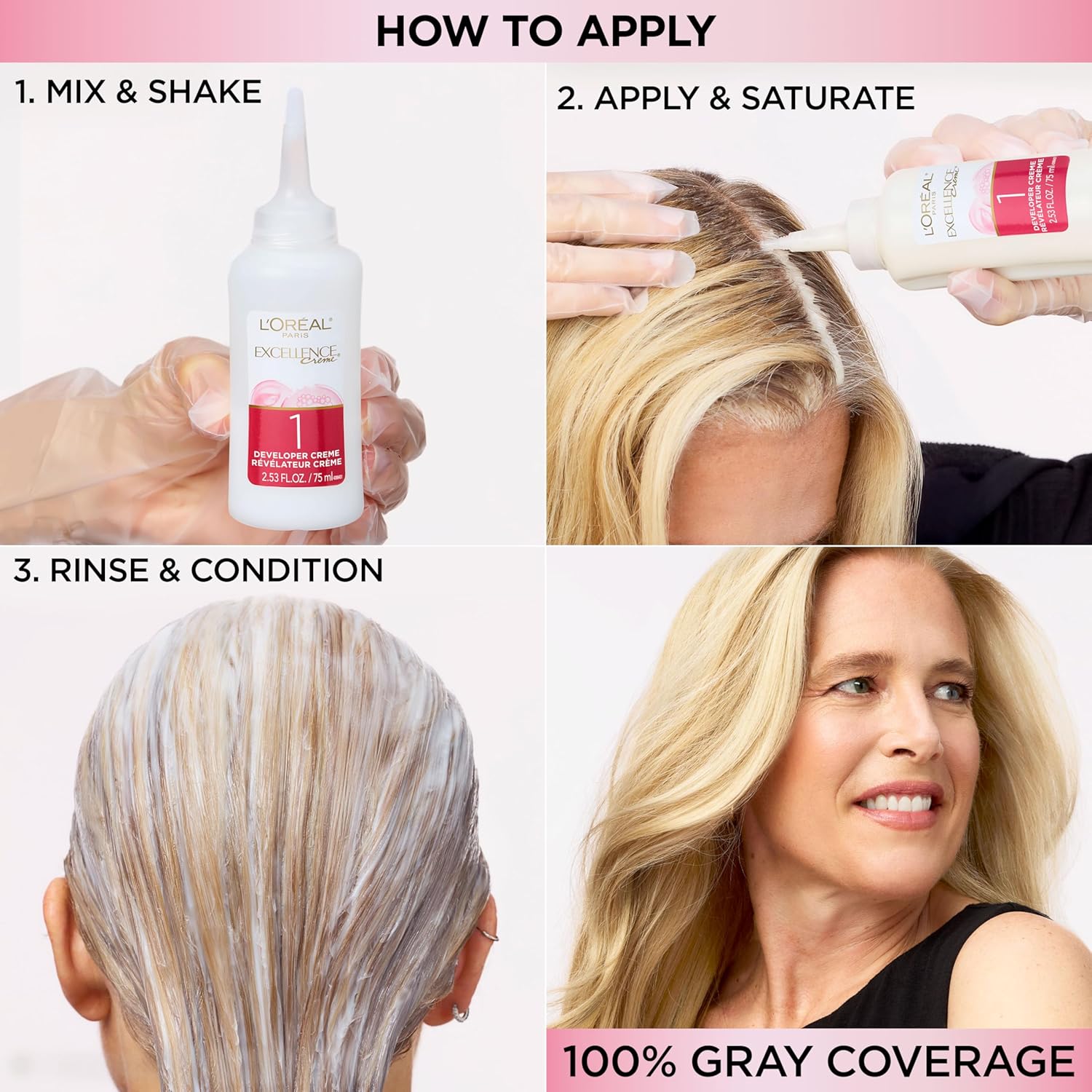 L’Oreal Paris Excellence Universal Nudes Permanent Hair Color, Ammonia Free Hair Dye for Gray Hair Coverage, 5N Natural Brown, 1 Hair Dye Kit