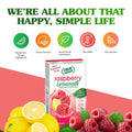 True Citrus True Lemon Raspberry Lemonade Water Enhancer Drink Mix (30ct), Low Calorie Drink Mix Packets for Water, Powdered Drink Mixes & Flavors, Individual Drink Packets, Water Flavor with Stevia