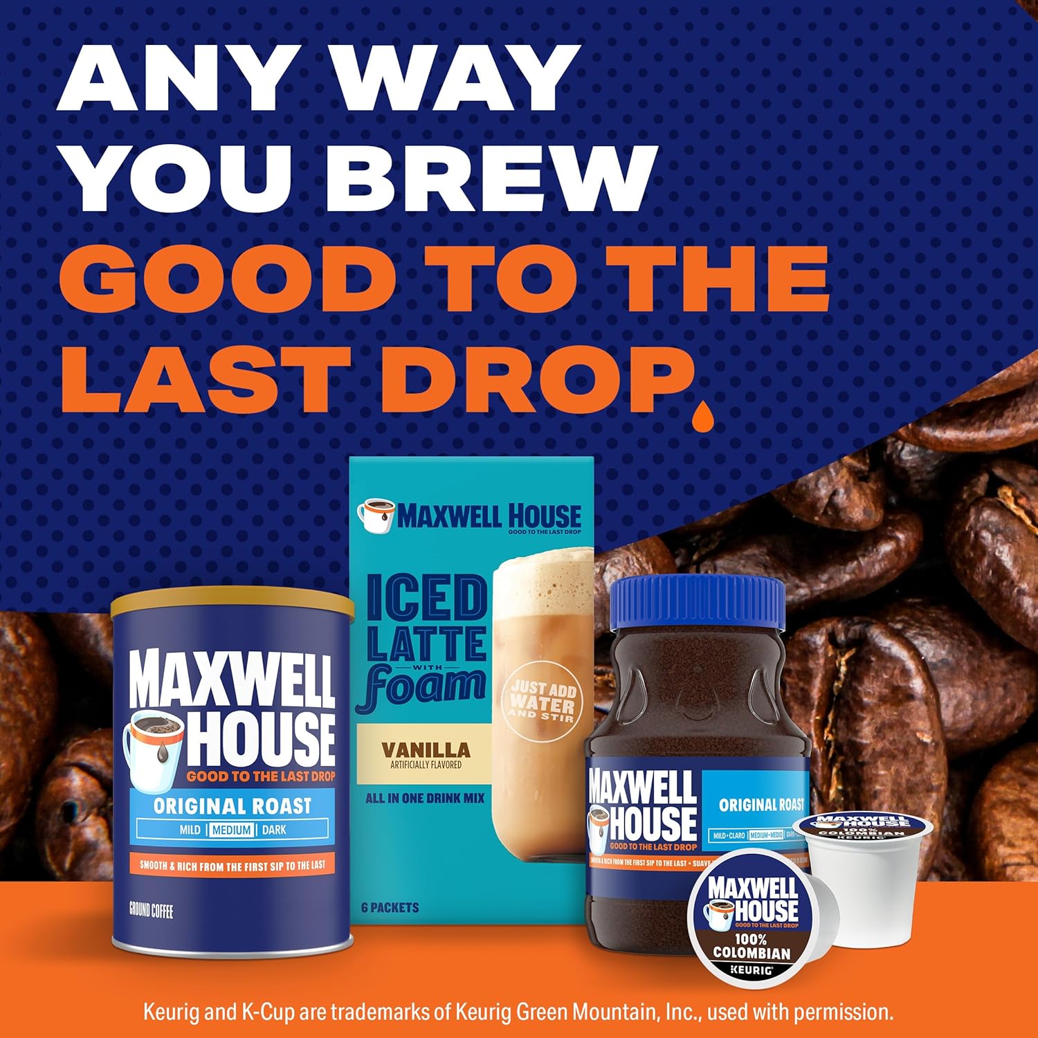 Maxwell House Original Roast Ground Coffee, 10.3 oz Canister
