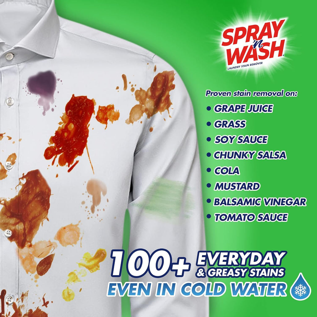 Spray 'N Wash Max Laundry Strain Remover 16 oz, Packaging May Vary