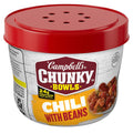Campbell's Chunky Chili with Beans, 15.25 oz. Microwavable Bowl shipping free