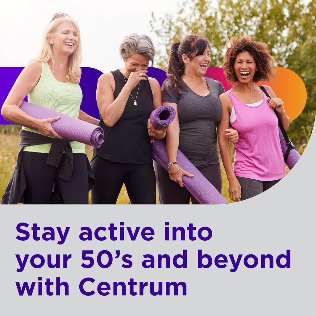 Centrum Silver Women's Multivitamin for Women 50 Plus, Multivitamin/Multimineral Supplement with Vitamin D3,