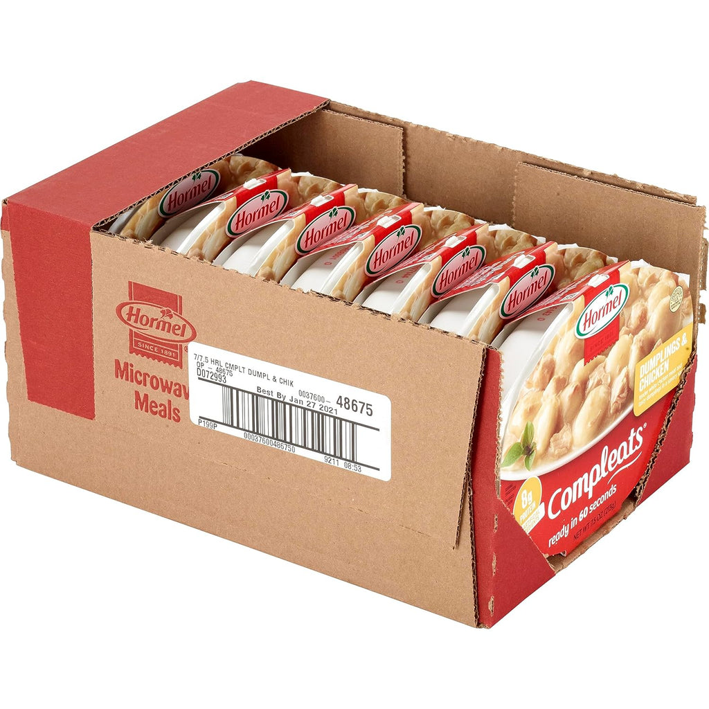 HORMEL COMPLEATS Dumplings & Chicken, 7.5 Ounce (Pack of 7)